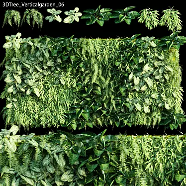 Green Wall Vertical Garden - Model 06 3D model image 1 