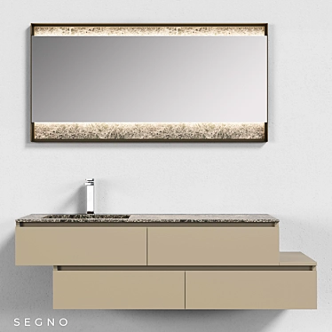 Cerasa SEGNO | Wall-mounted Vanity Unit 3D model image 1 