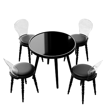 4union Dining Set: Elegant & Functional 3D model image 1 