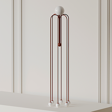 Sleek Bellagio Floor Lamp: Designed by Michael Anastassiades 3D model image 1 