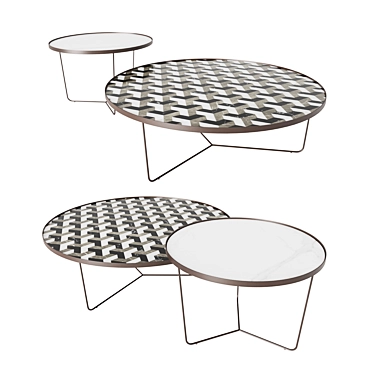 Zeno Minimalist Coffee Table 3D model image 1 