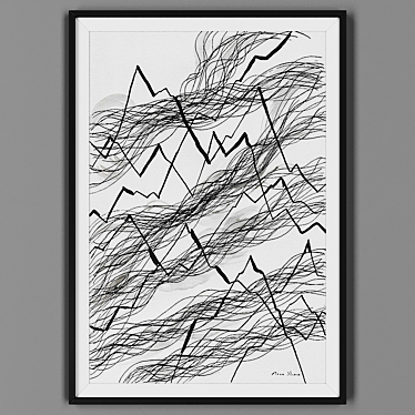 Black Framed Picture: 00030-59 3D model image 1 