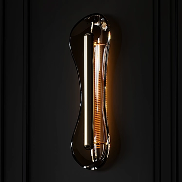  Metallic Elegance: Veronese Wall Sconce 3D model image 1 