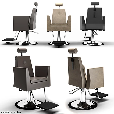 B-Chilled Barber Chair 3D model image 1 