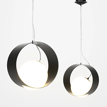 Elegant Camargo Chandelier - 150cm 3D model image 1 