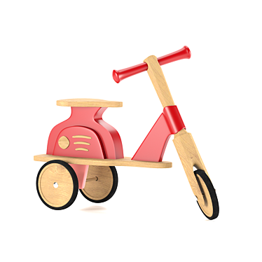 Kids Red Toy Bicycle - 2014 Model 3D model image 1 