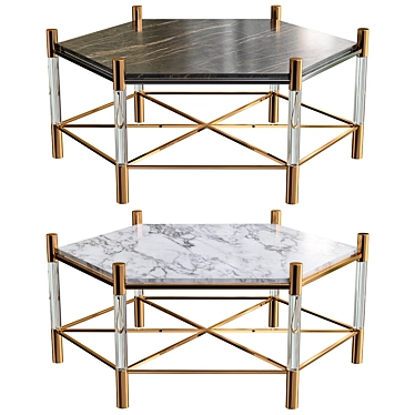 Elegant Pendant Table Sets 3D model image 1 