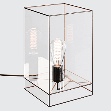 Geometric Glass Table Lamp 3D model image 1 
