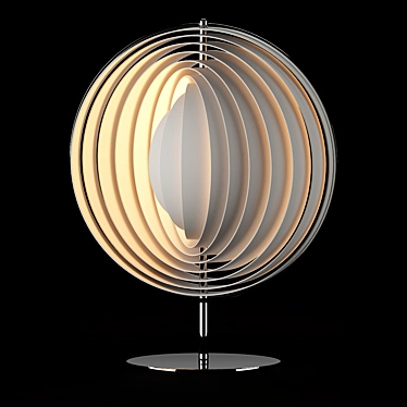 Verner Panton Moon Lamp: Timeless Illumination 3D model image 1 