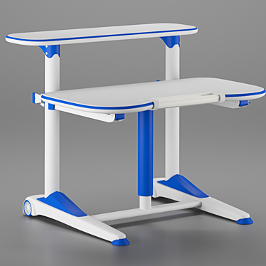 Adjustable Hydraulic Study Table 3D model image 1 