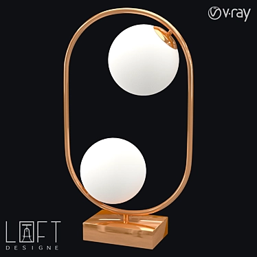 Modern LoftDesigne 898 Table Lamp 3D model image 1 