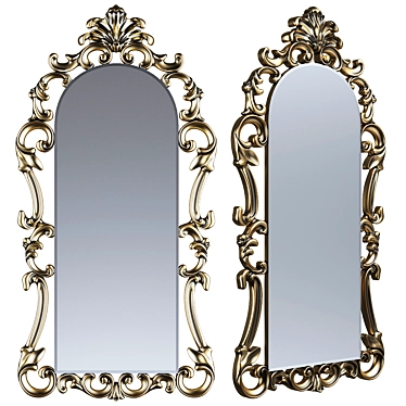 Regal Reflection: Christopher Guy Marie Antoinette Mirror 3D model image 1 