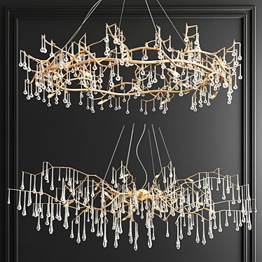 Serip Bijout Chandelier - Elegant Lighting for Any Space 3D model image 1 