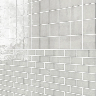 Grazia Essenze Plus Collection: Argento & Greige Ceramic Wall Tiles 3D model image 1 