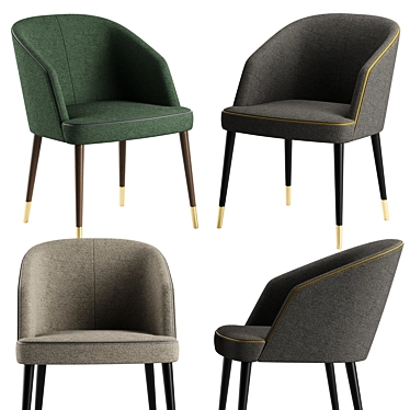 Pace: Stylish and Compact Chair 3D model image 1 