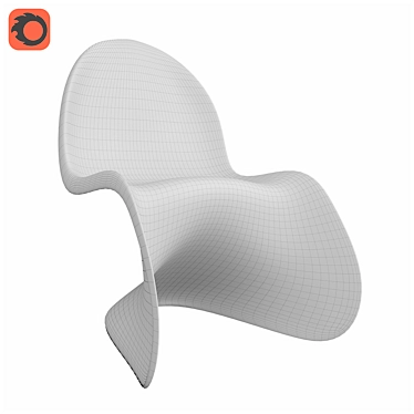 Bold and Colorful: Vitra Pantone Chair 3D model image 1 