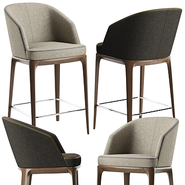 Elegant and Compact Pace B Chair 3D model image 1 