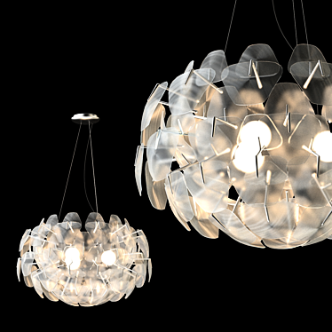 Elegant Dazzling Light Fixture 3D model image 1 