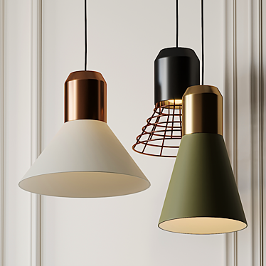 CLASSICON Bell Light Pendant: Elegant Illumination for Modern Spaces 3D model image 1 