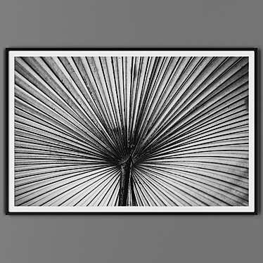 Sleek Black Framed Picture 3D model image 1 