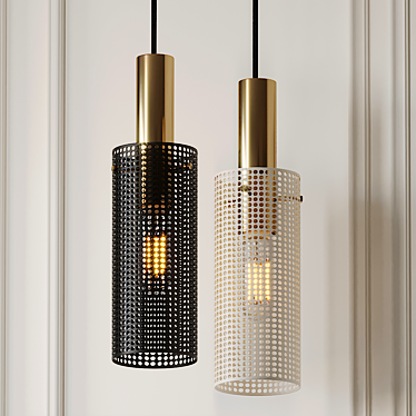 Modern Elegance: Rubn Vouge Pendant 3D model image 1 