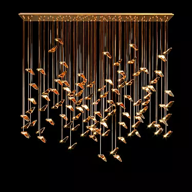 Graceful Butterfly Chandelier 3D model image 1 