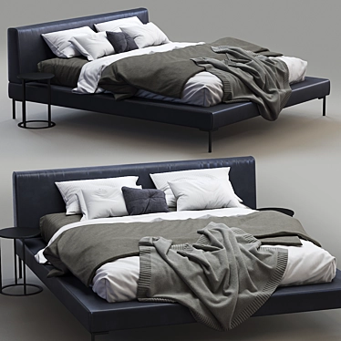 Modern Italian Design Bed: Bebitalia Charles 3D model image 1 