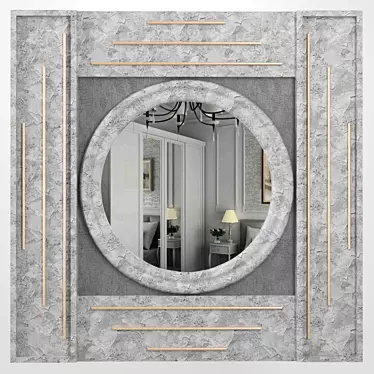 Square Wall Mirror 1200x1200mm 3D model image 1 