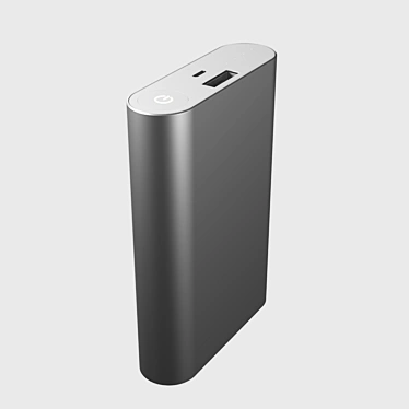 Xiaomi Mi Power Bank: 10000mAh Silver 3D model image 1 