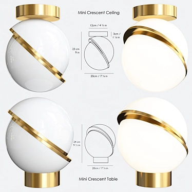 Lee Broom Mini Crescent Set 3D model image 1 