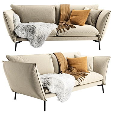 Comfort Lux Hugo Sofa 3D model image 1 