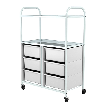 Oliva Cosmetology Trolley: Stylish and Functional 3D model image 1 