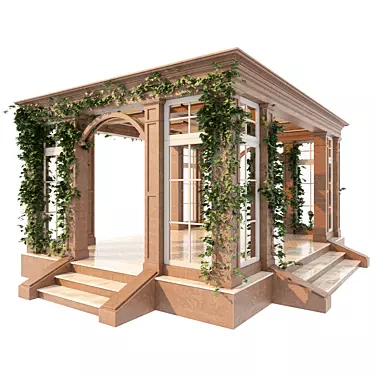 Elegant Outdoor Gazebo 3D model image 1 