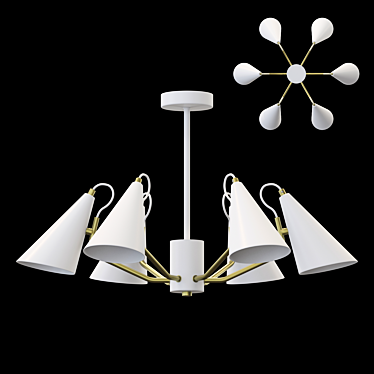 Sleek Conical Lampatron LAMBA 3D model image 1 