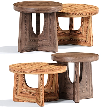 Poliform Nara Table: Stylish and Versatile 3D model image 1 