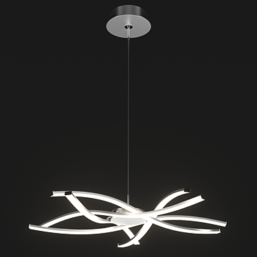 AIRE LED 5910 OM Chandelier: Stylish and Dimmable 3D model image 1 