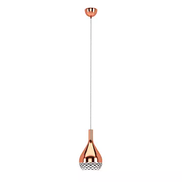 Copper Khalifa Mantra Chandelier 3D model image 1 