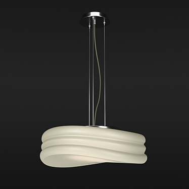 MEDITERRANEO Chandelier: Elegant OM-Style Lighting 3D model image 1 