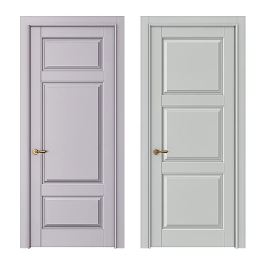 Elegant Interior Doors 3D model image 1 