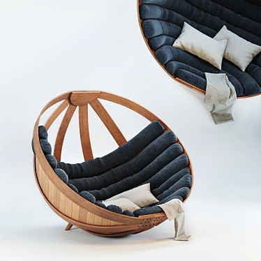 ErgoComfort Cradle Chair 3D model image 1 