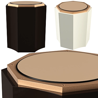 Elegant Corinth Accent Table 3D model image 1 