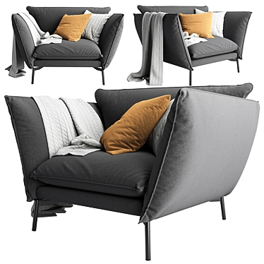 Stylish Hugo Armchair: Perfect for Any Space 3D model image 1 