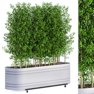 Bamboo Garden Planter 3D model image 1 