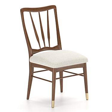 Elegant Haverhill Dining Chair 3D model image 1 