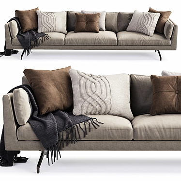 Indera Fauve Modern Sofa 3D model image 1 