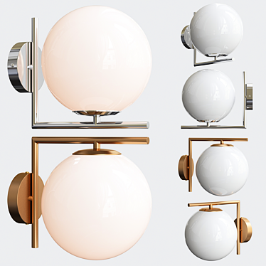 Modern Art Lamp Bolla-Unica 3D model image 1 