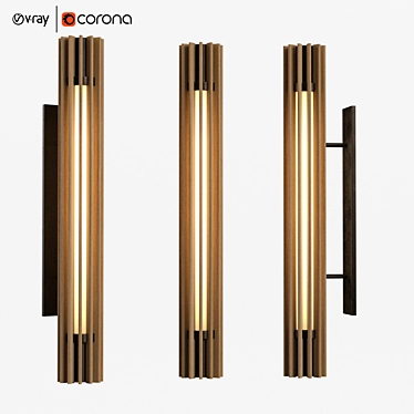 Modern Beacon 30 Sconce: Illuminate with Style 3D model image 1 