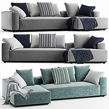 B&B Italia Hybrid Sofa Set 3D model image 1 