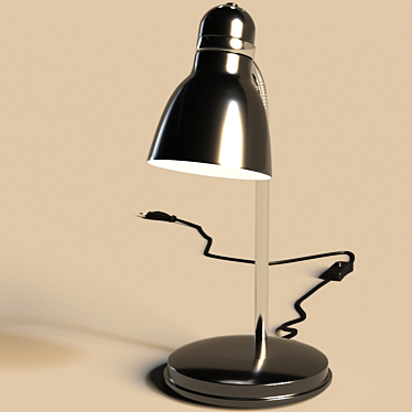 Elegant Zara HR-40 Table Lamp 3D model image 1 