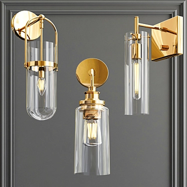 Elegant Sconce Collection 3D model image 1 